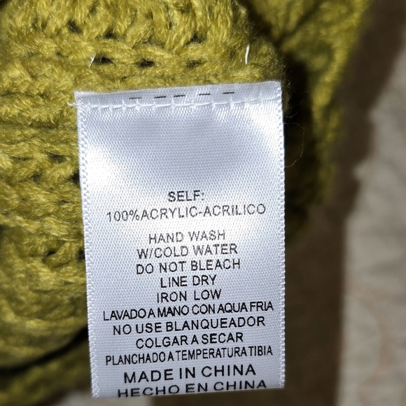 Listicle Olive Cable Knit Women's Mockneck Sweater Streetwear Trendy Retro - Picture 6 of 6